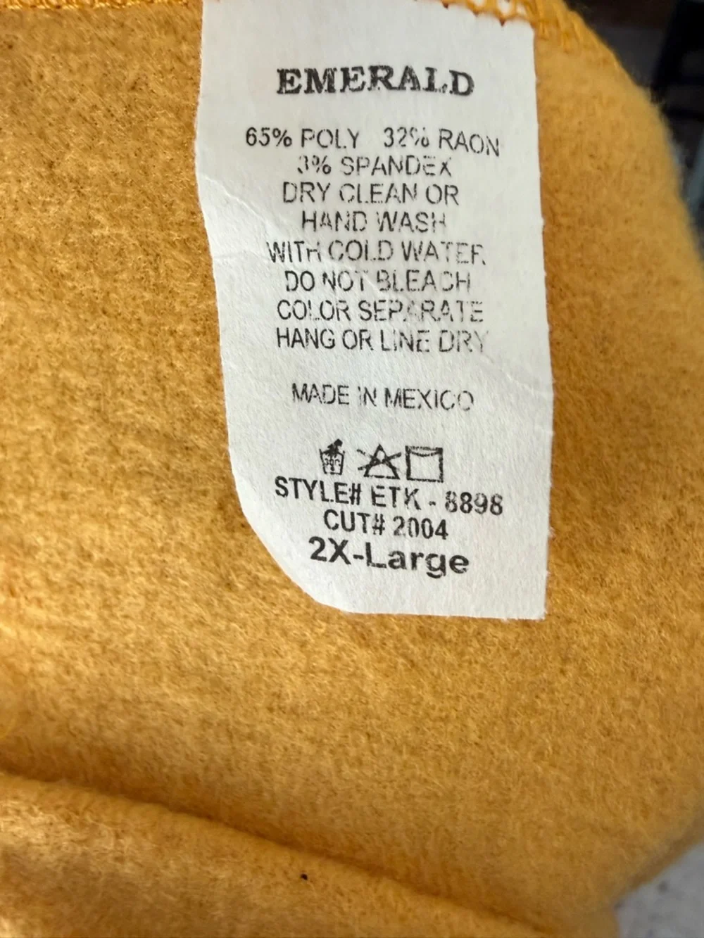 NWOT-Mustard Yellow Soft Lounge Set - Relaxed Top & Drawstring Pants SZ 2X - Picture 15 of 15